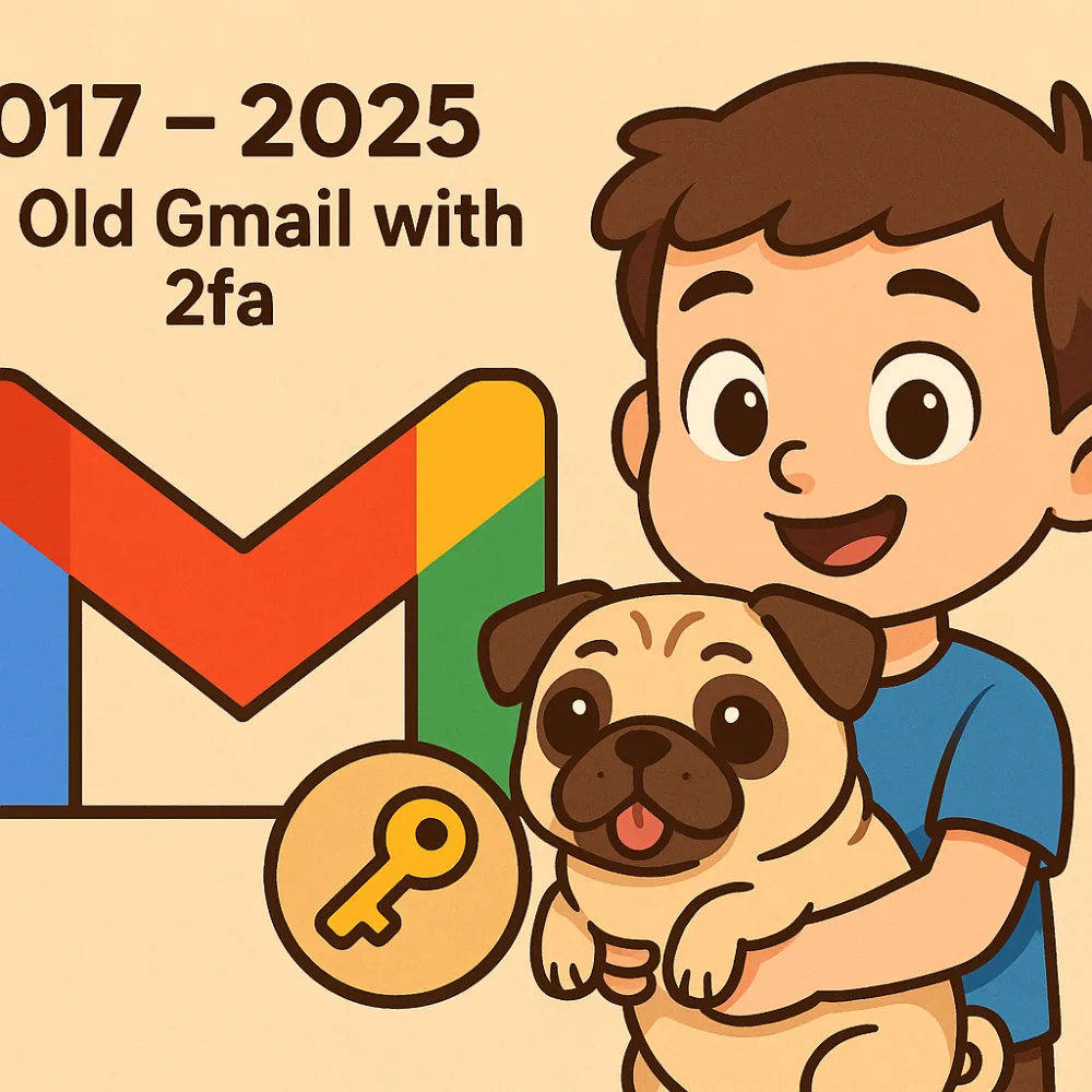 2017 - 2025 US Old Gmail with 2fa