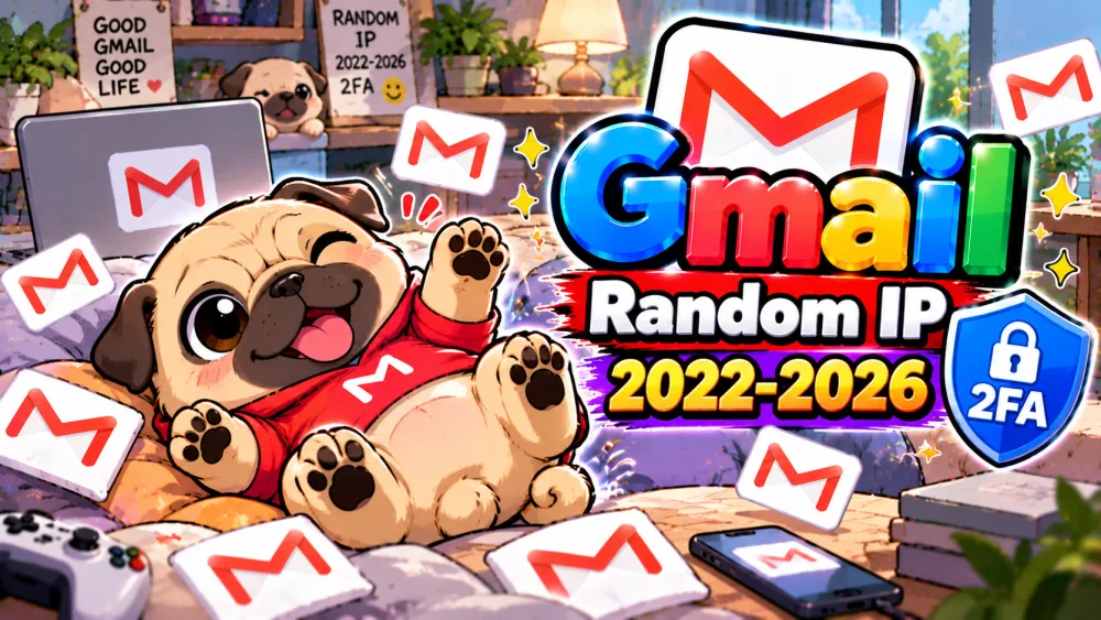 Gmail Random IP 2022-2026 2FA